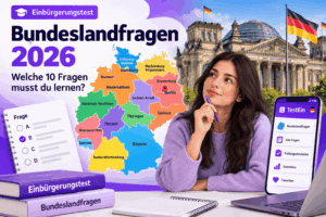 Einbürgerungstest Bundeslandfragen 2026 – 10 Fragen für dein Bundesland lernen